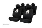 Set huse scaune auto Rose Skull , Fata + Spate compatibile cu modelele cu Airbag in scaune - 1