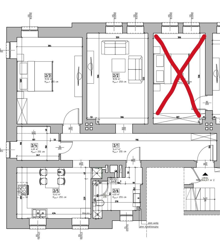 77 m2, 2 pokoje, ogrzewanie gazowe (podłogowe) - BYTOM Knajfeld-14
