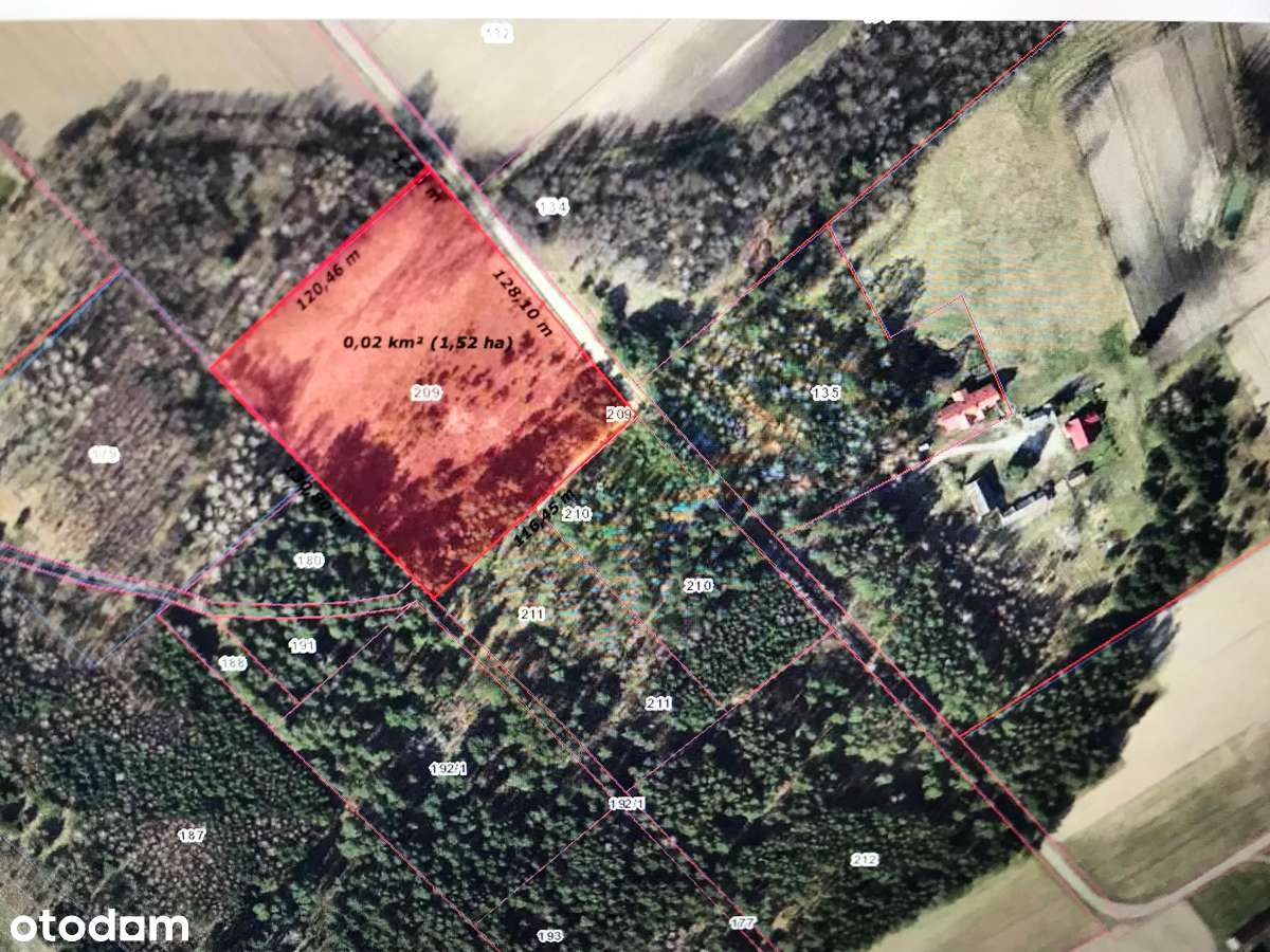 pod Rezydencję  ,z projektem i poz na budowę !!.Rogówek , ponad 1,5 ha-3