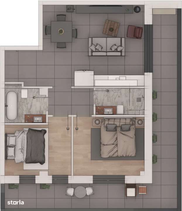 Apartament 3 Camere, 2 Bai, 67mp, Zona Sesul de Sus — fotografia 1