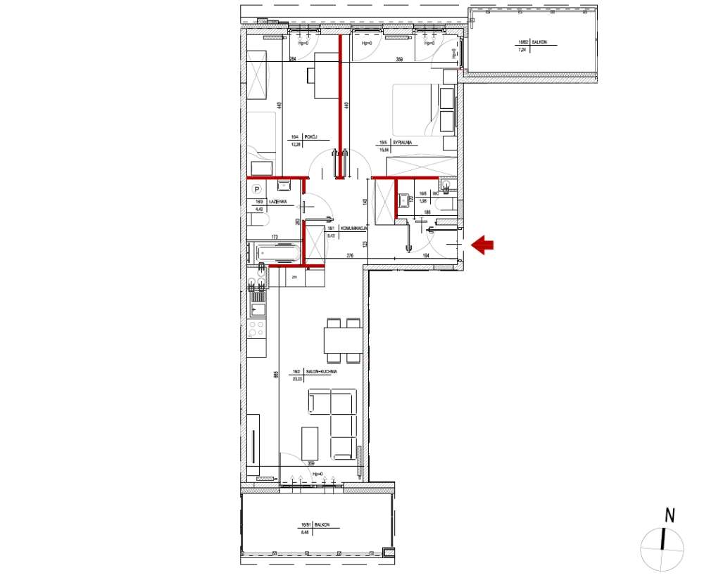 NOWE 67M2 Ip Wykończone Bella Vista 2 BALKONY Klimatyzacja 3p Garaż !!-19