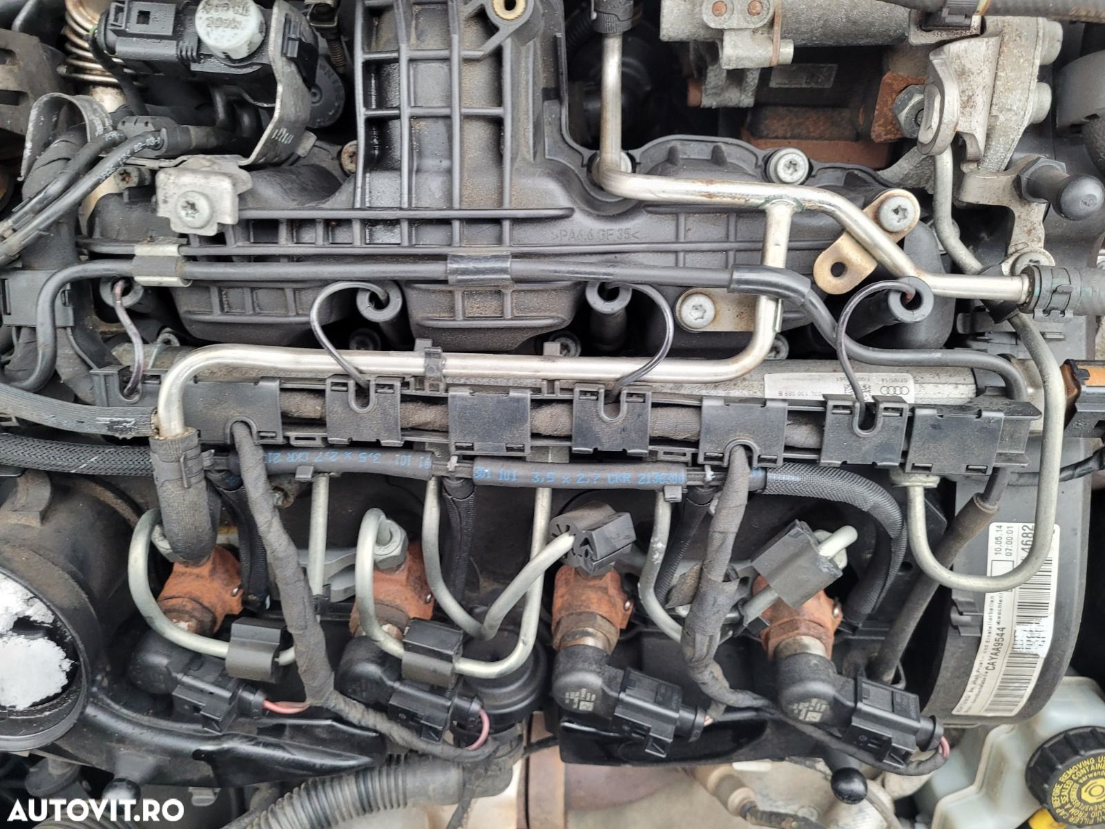 Rampa Presiune Injectoare cu Senzor Senzori Regulator Volkswagen Caddy 1.6 TDI CAY CAYE CAYD 2011 - 2015 Cod 03L130089B 03L130764A [C2040] - 1