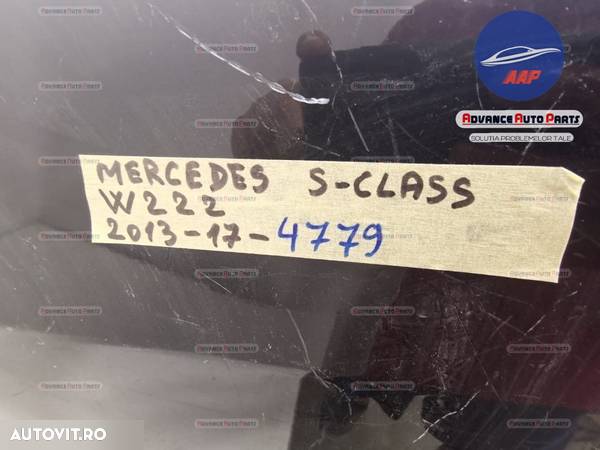 Bara spate Mercedes S Class W222 an 2013-2017 cu senzori si parktronic originala in stare buna - 2