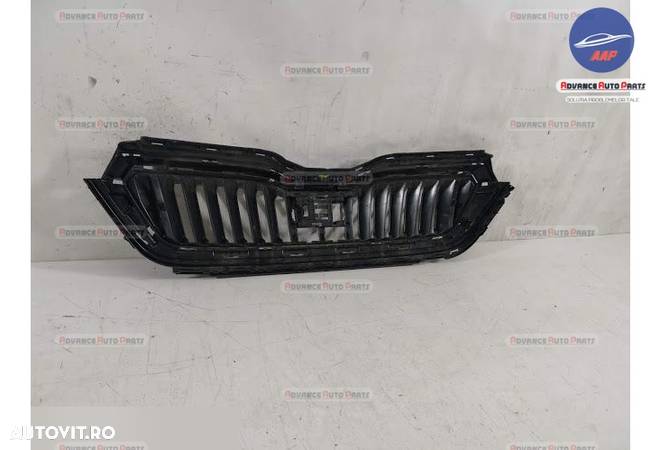 Grila Centrala Radiator Skoda Scala 2019 2020 2021 originala Model cu Distronic - 5