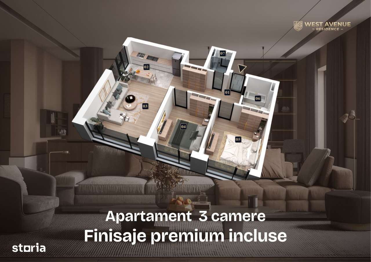 3 Camere Militari | West Avenue | Dezvoltator