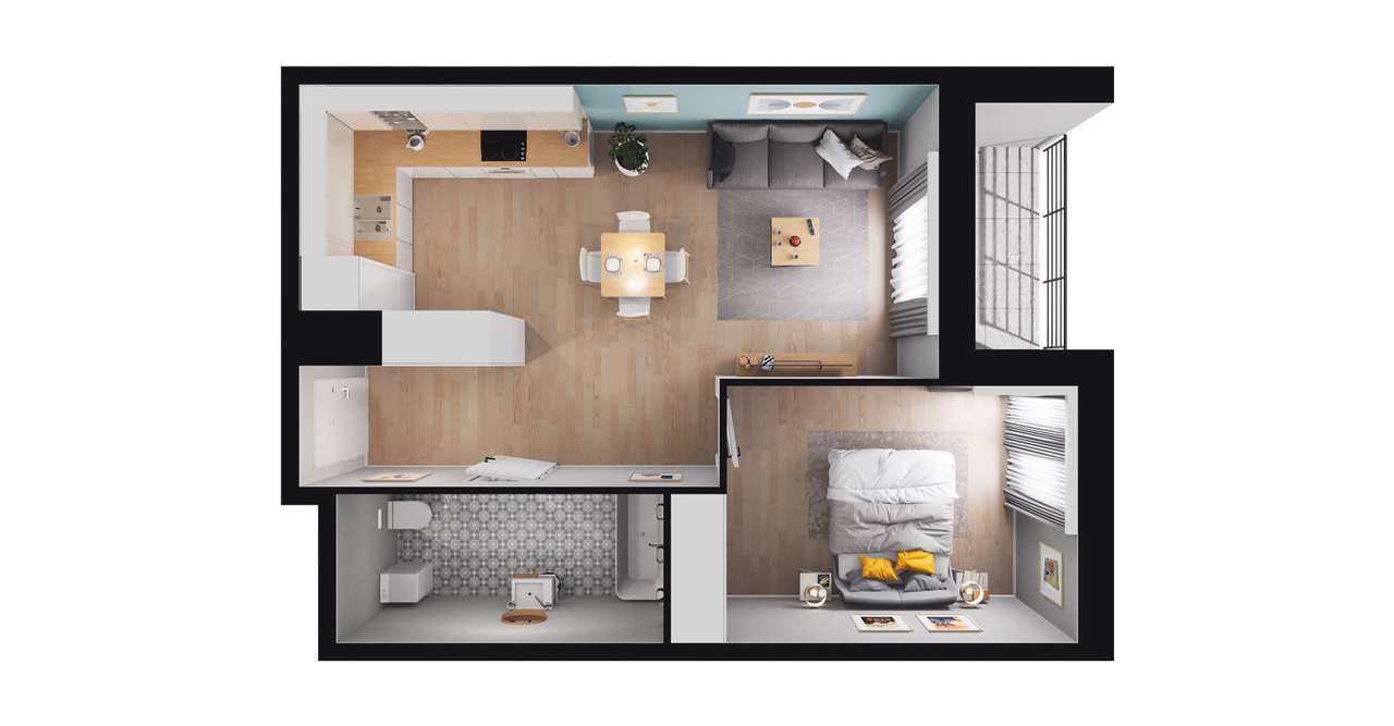 Stara Cegielnia Mielec | mieszkanie 3-pok. | F_M04 - Pełny obrazek: 3/9