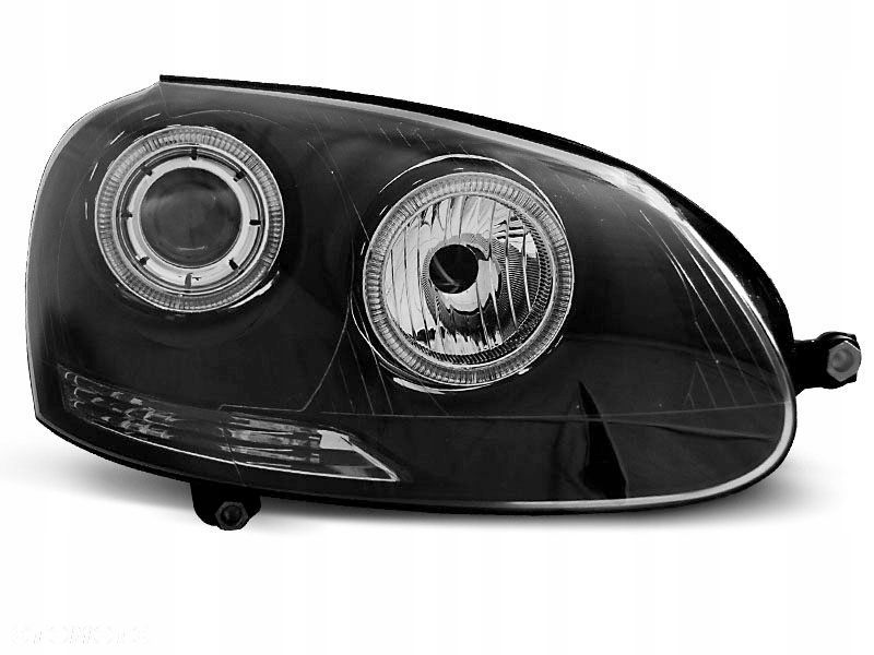 LAMPY REFLEKTORY VW GOLF V 5 03-09 RINGI BLACK FK - 1