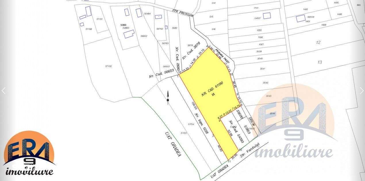 TEREN dublu front Oradea Str.Vantului-Paleu - Imagine principală: 5/9