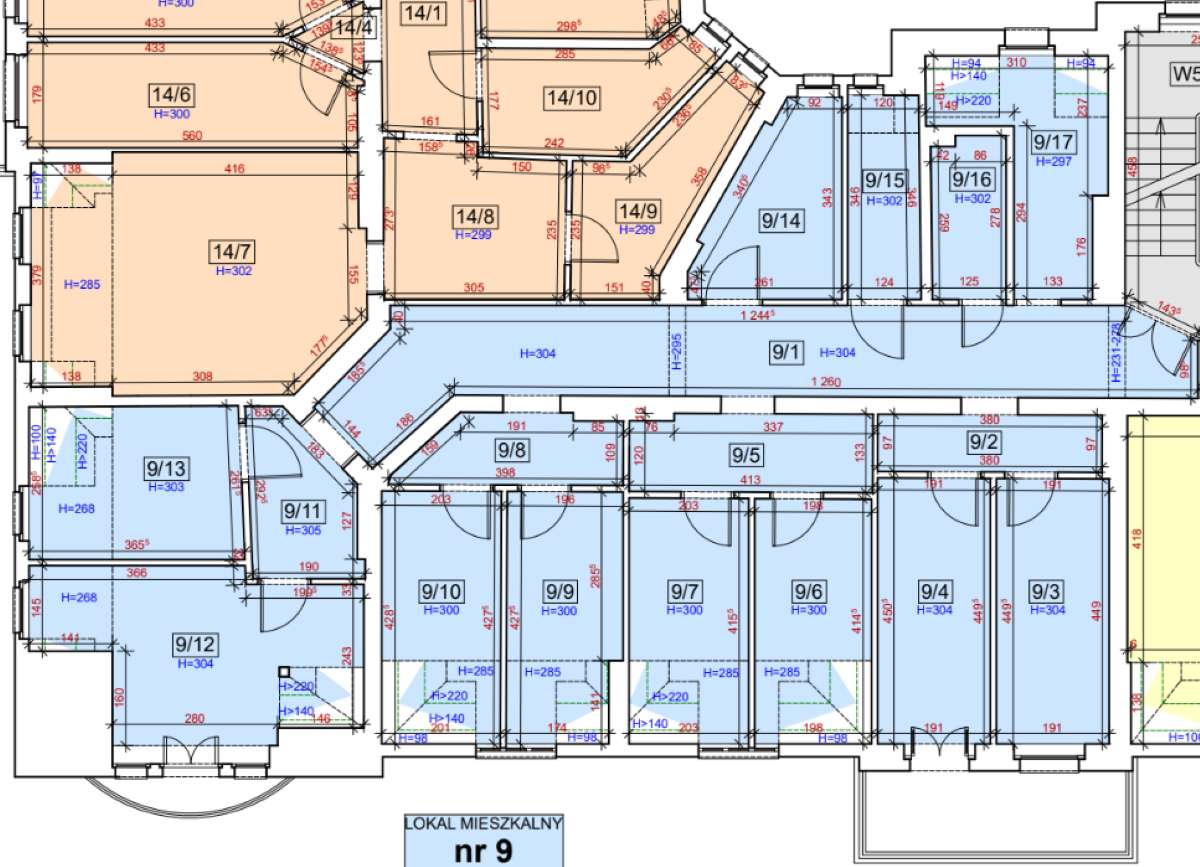 9-pokojowe mieszkanie – Poznań, Jeżyce, ul. Jana Kochanowskiego