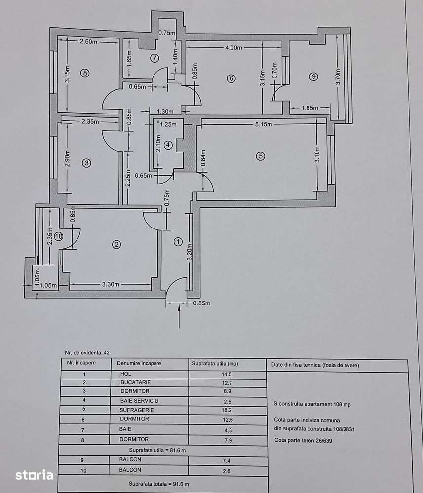 Apartament 4 camere, decomandat, confort 1, ultracentral-2