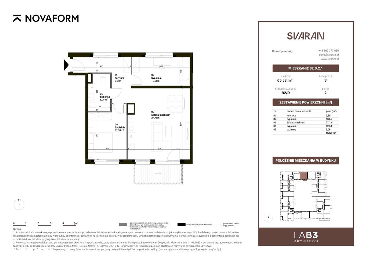 Svaran | mieszkanie 3-pokojowe | B2.D.2.1 - Pełny obrazek: 2/7