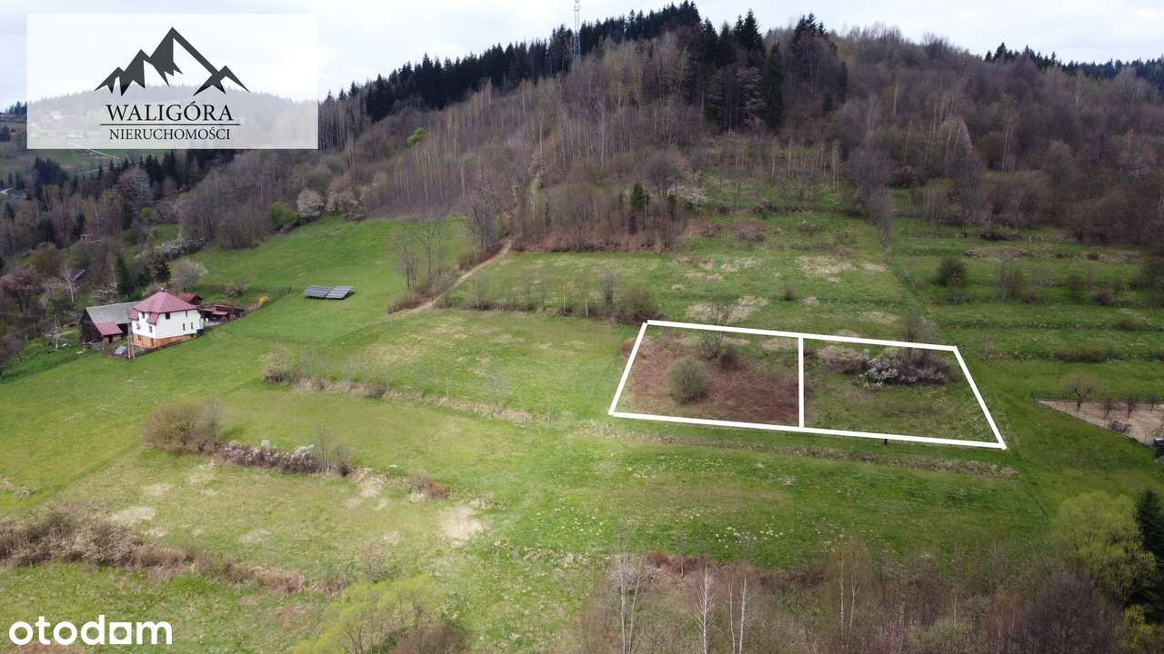 Hucisko, dwie widokowe działki budowlane po  7 arów-8