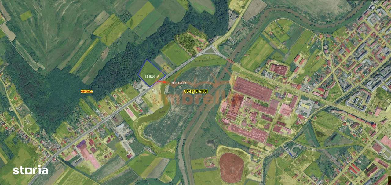 Teren de vanzare  in Gherla, Strada Clujului 14.684m² - Imagine principală: 3/4