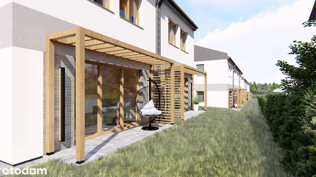 Nowoczesny segment z ogródkiem i garażem | Modrzewiowa Park | Masłów-3