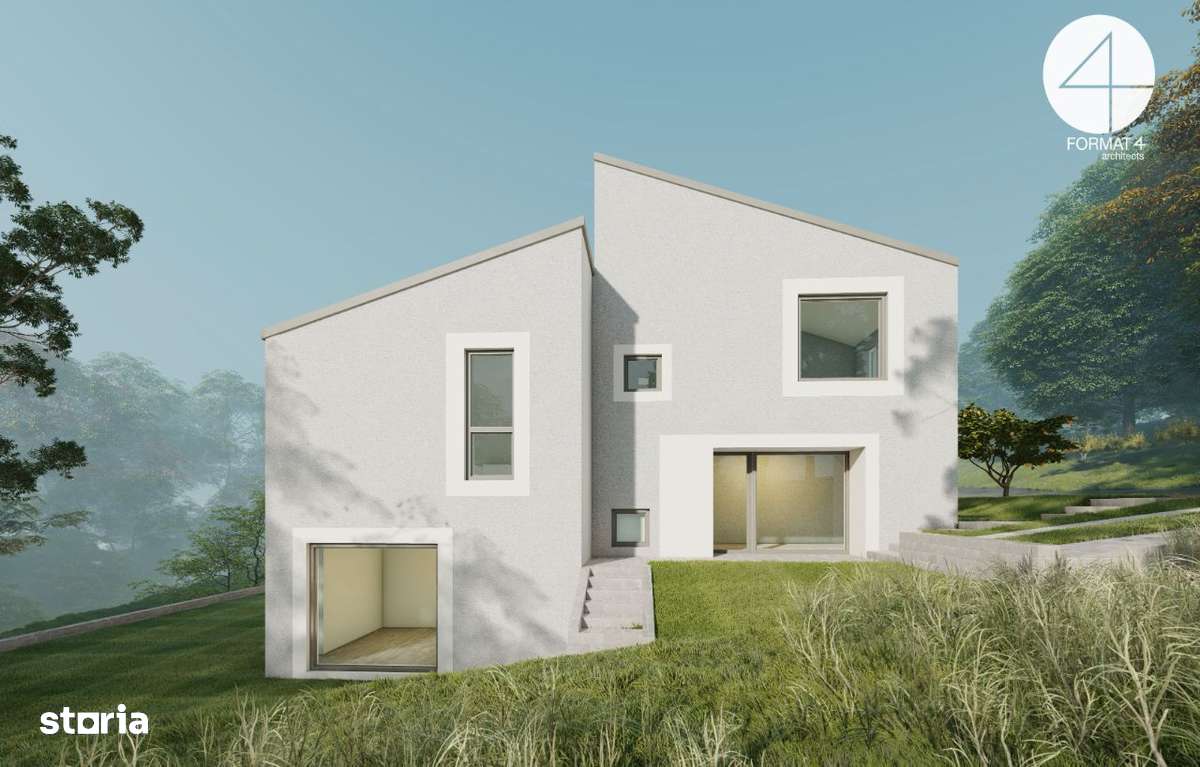 Casa cuplata cu design scandinav cu panorama CF obtinut.-4