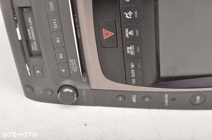 LEXUS GS III RADIO NAWIGACJA PANEL KLIMY - 9