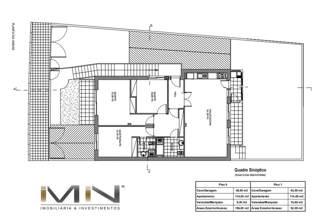 Andar Moradia T3 - Entradas e garagem independentes