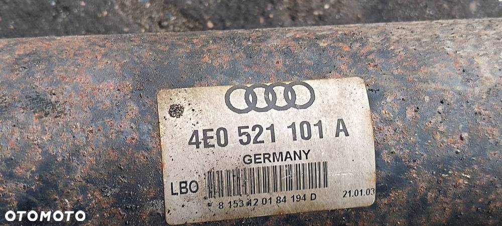 WAŁ NAPĘDOWY AUDI A8 D3 4E0521101A - 4