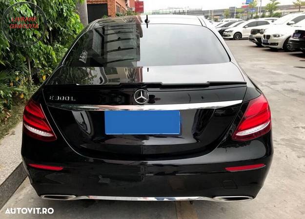 Eleron Portbagaj Mercedes E-Class W213 Sedan (2016-2019) Negru Mat- livrare gratuita - 12