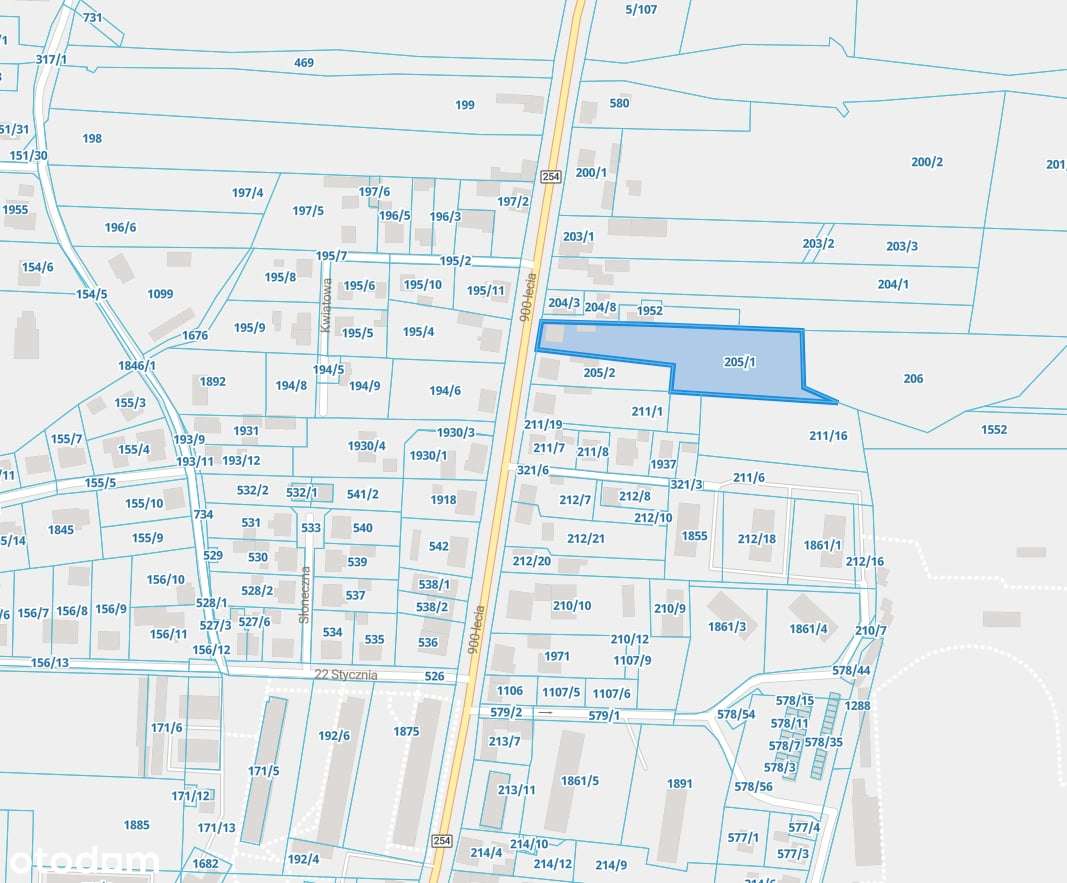 Teren inwestycyjny 3988 m² | Mogilno, ul. 900-lecia