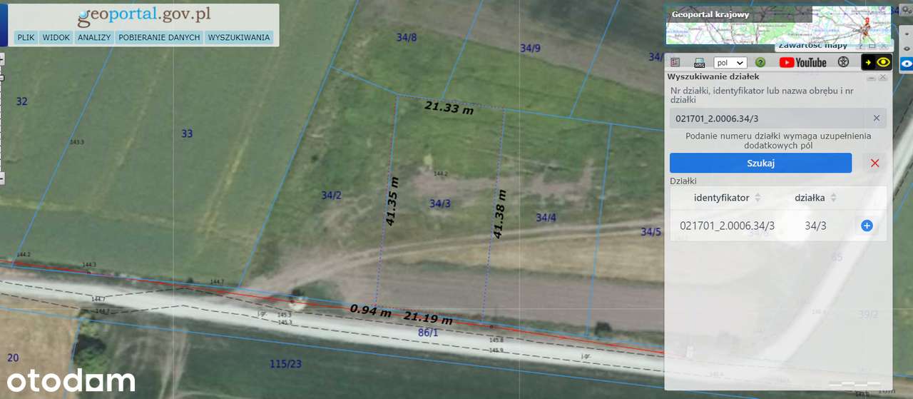 Działka budowlana pod zabudowę zagrodową k.Strzelina-Brzezica,gm.Borów - Pełny obrazek: 4/7