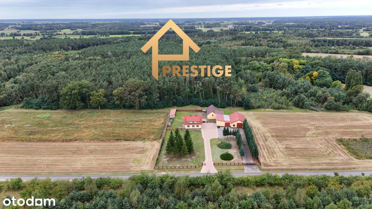 Dom + budynki gosp. pod biznes, przy lesie.-1