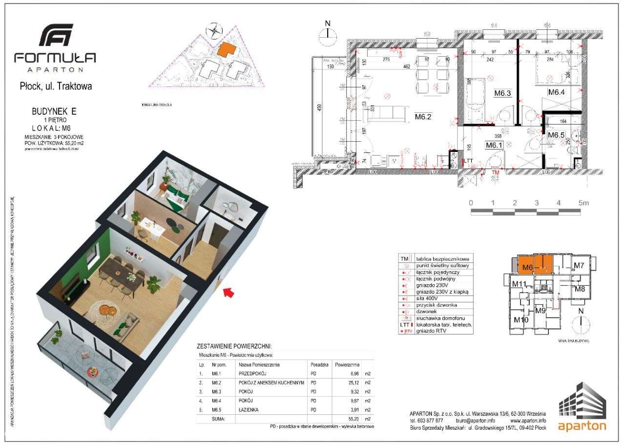 Przestronne M3 na I piętrze! Formuła Aparton/M6 - Pełny obrazek: 2/8