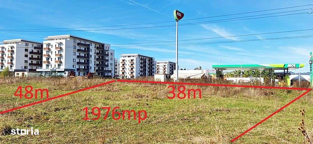 Intrare in Rasnov dinspre Brasov, zona de case noi, 1976mp, 80 euro/mp - Imagine principală: 3/15