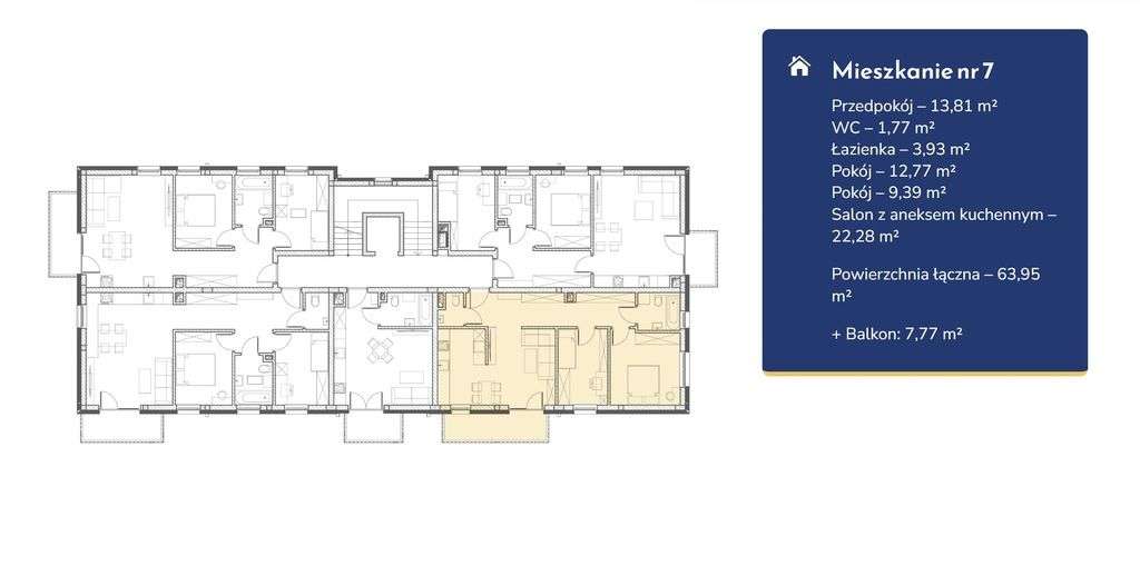 ul. Sikorskiego! 63m2 - 3 pokoje! Już dostępne! - Pełny obrazek: 5/5