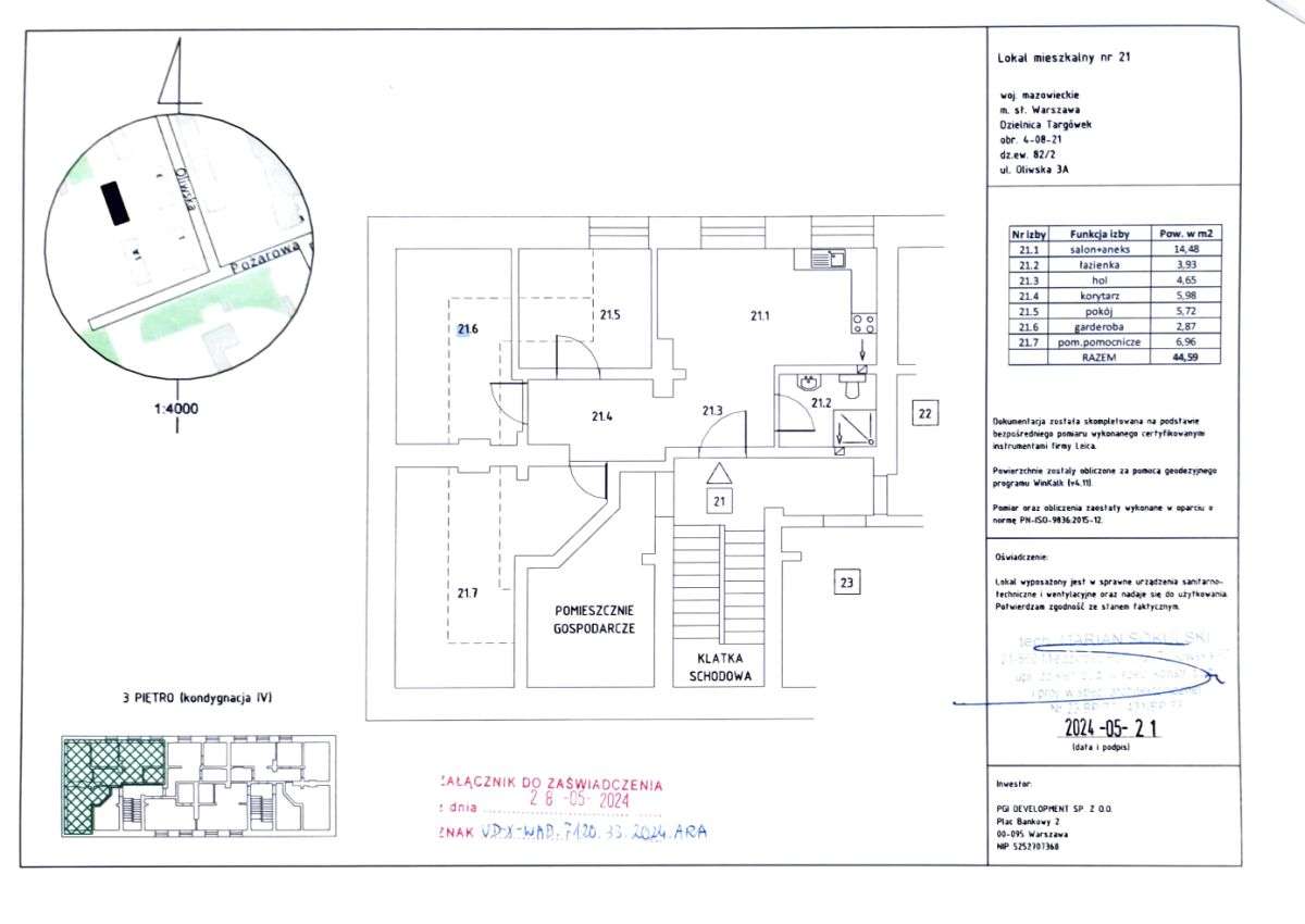 3 pokoje 44,59m, Targówek, Oliwska 1A - Pełny obrazek: 4/11