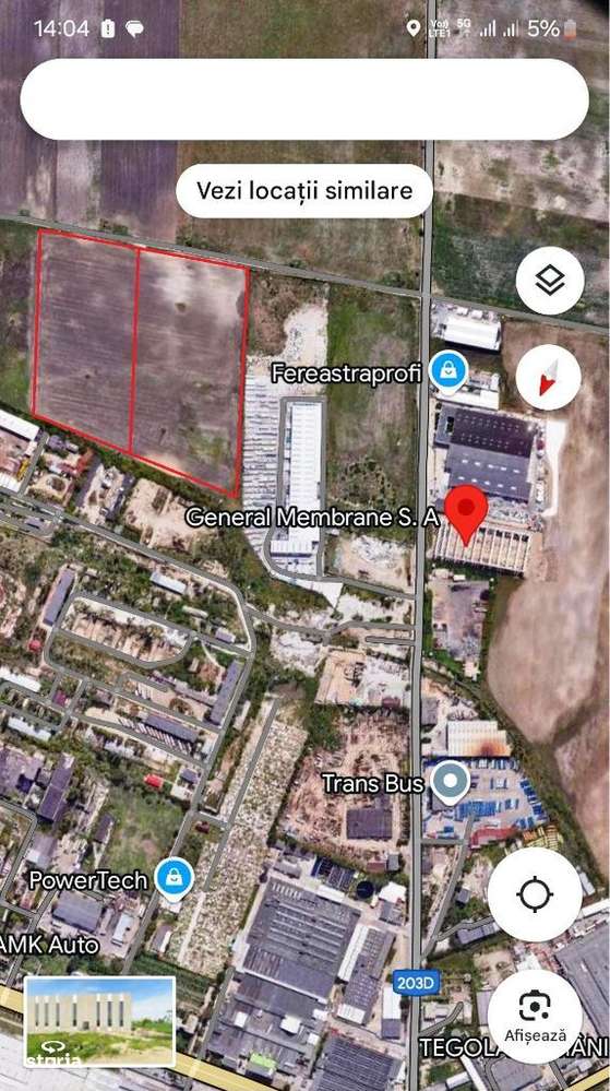 Teren intravilan Zona General Membrane ! - Imagine principală: 3/4