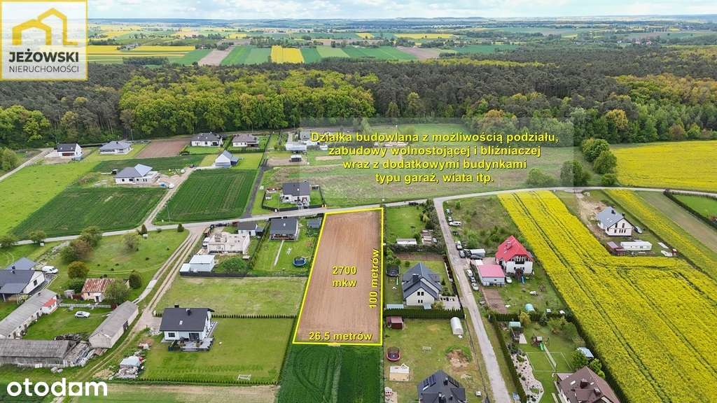 Szeroka działka 27 arów, media, Majdan Mętowski. - Pełny obrazek: 3/7