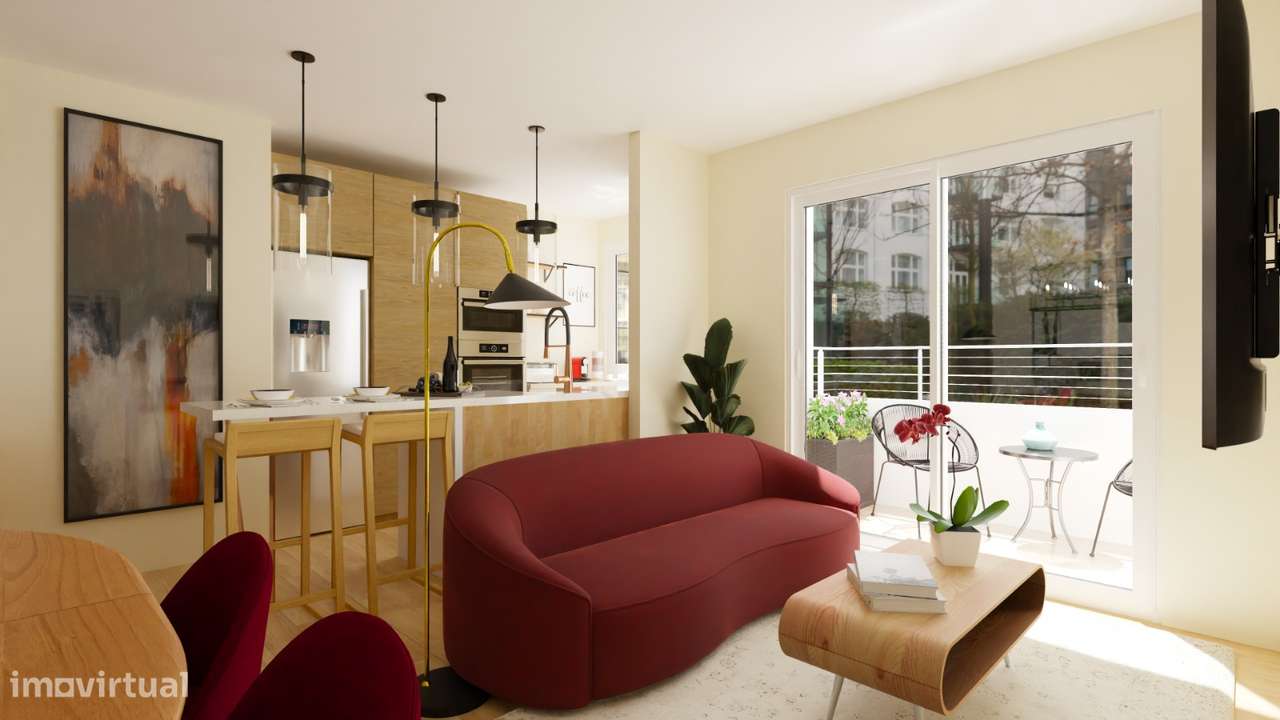 Viva em Oeiras! Apartamento T2, com varadas abertas e vista mar - Rua-35