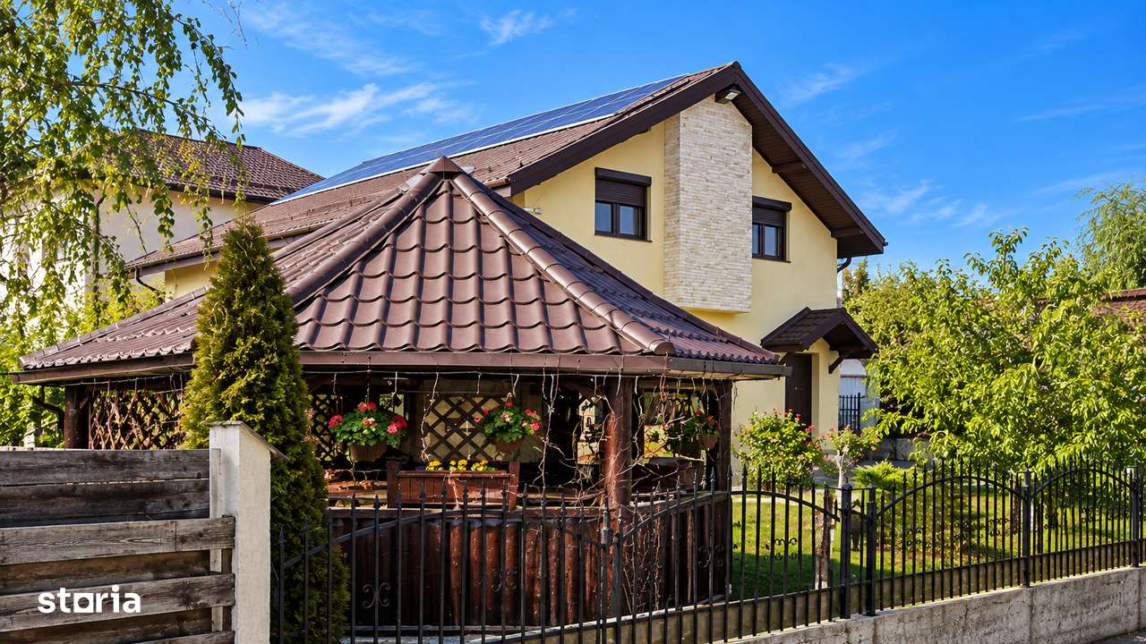 Casa langa lac cu panouri fotovoltaice | Afumati-15