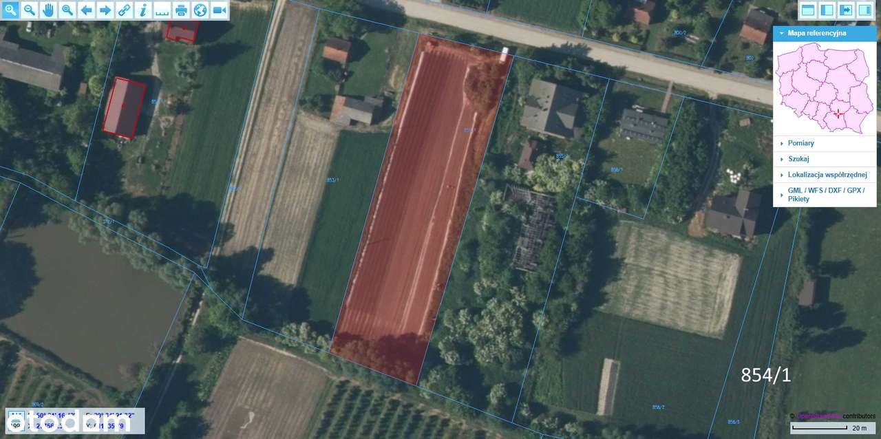 Teren rolno–leśny -4 działki o łącz. pow. 4,86 ha (opcja kupna osobno) - Pełny obrazek: 4/20