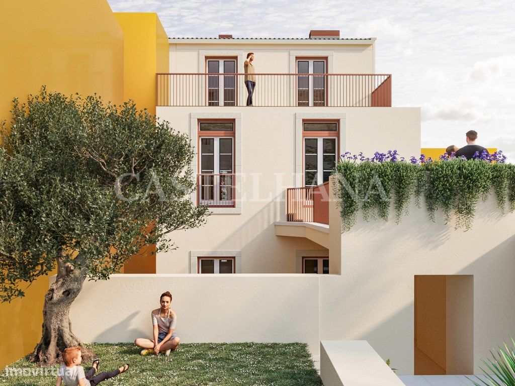 Apartamento T0 com varanda em novo empreendimento na Graça - Grande imagem: 1/37