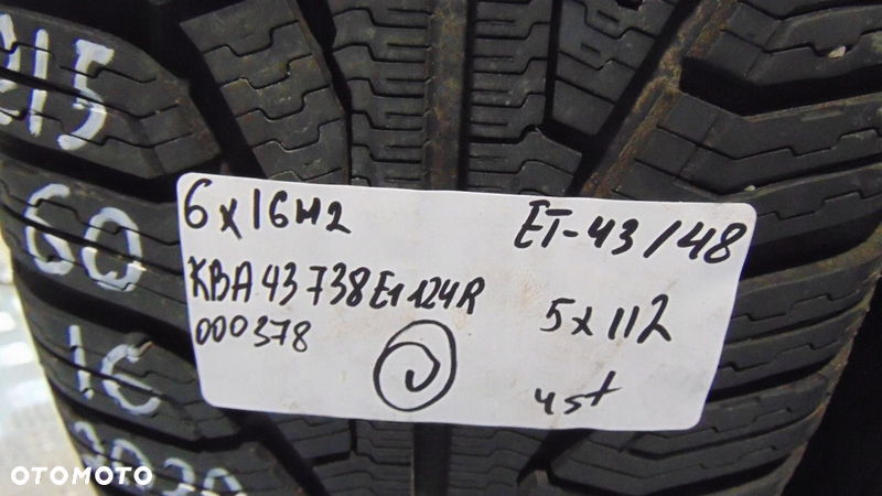 FELGI OPONY KOŁA ZIMOWE UNIROYAL MS plus 77 215/60R16 5X112 VW MERCEDES - 8