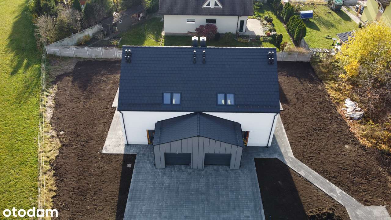 Dom z garażem, 4 sypialnie, pompa ciepła+kominek, strych-17