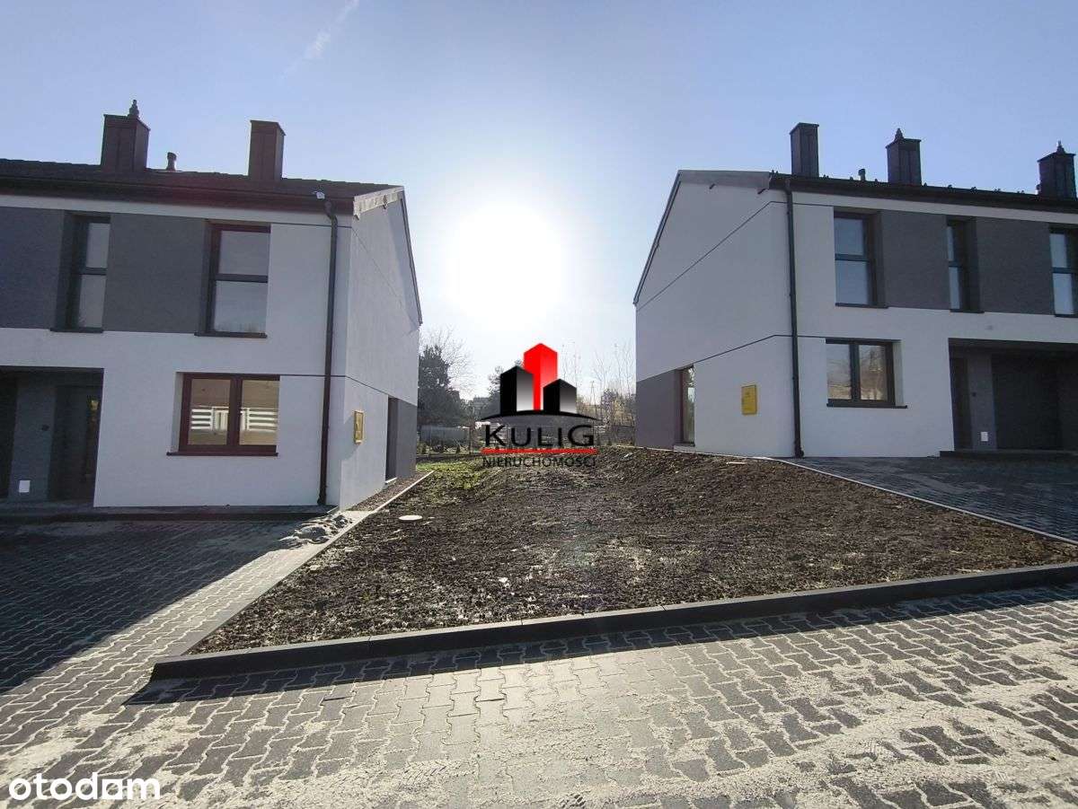 gm.Niepołomice, bliźniak 5 pokoi z garażem, ogród