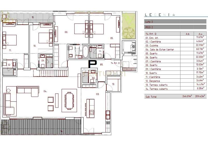 Plessis – Apartamento T4 exclusivo com terraço privativo e acabamentos-36