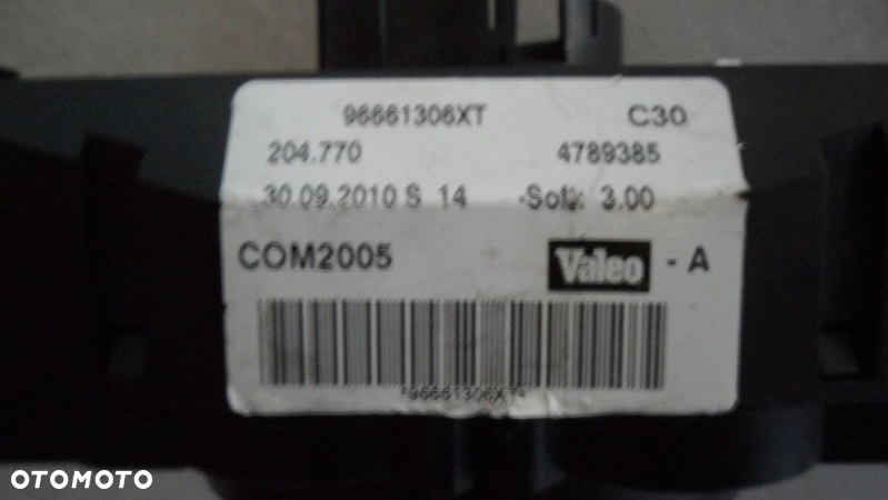 Przełącznik zespolony 96661306 XT do Peugeot 207 - 5