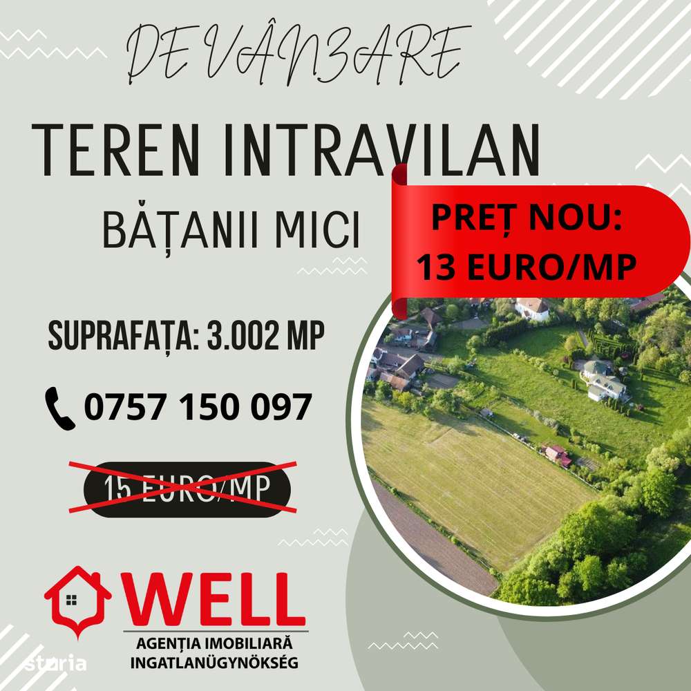 De vânzare teren intravilan în Bățanii Mici - Imagine principală: 3/3