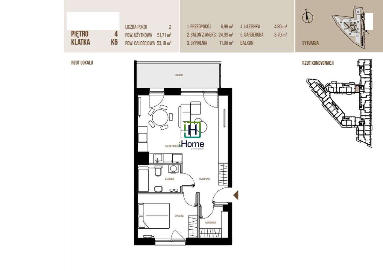 Kraków,2-pok mieszkanie na Podgórzu. Bez prowizji! - Pełny obrazek: 3/4