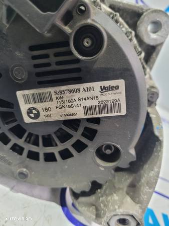 Alternator BMW F30 2.0d 184CP 2014 cod 8578608AI01 - 2