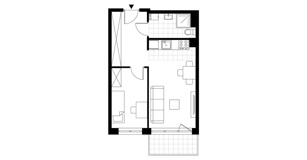 Ogrody centrum 2 | mieszkanie 2-pok. | B.1.15 - Pełny obrazek: 4/9