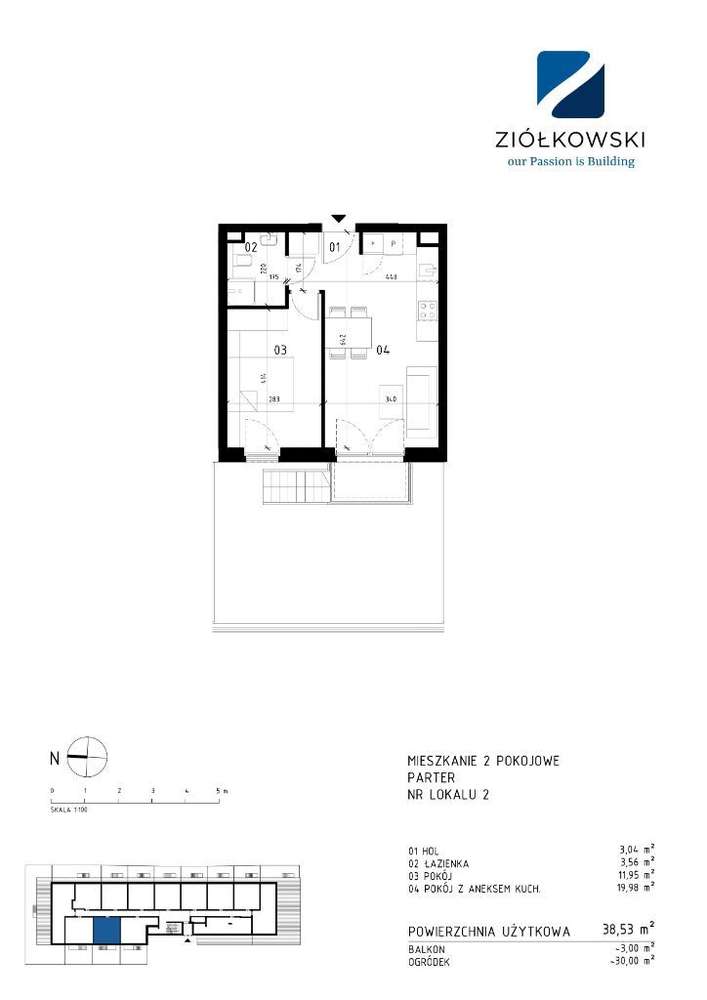 mieszkanie na parterze z ogródkiem i balkonem-3