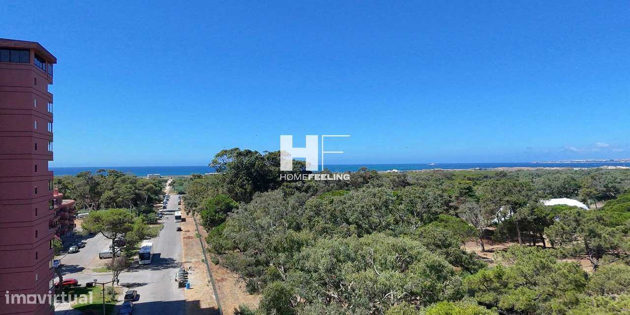 Praia São João da Caparica T0 c/ consumos incluídos, vista mar varanda-30