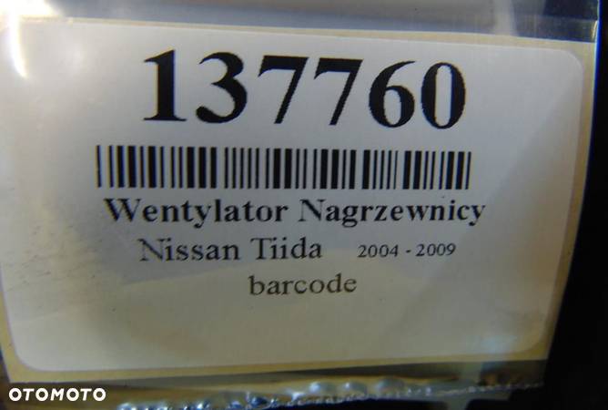NISSAN TIIDA 1.8 WENTYLATOR NAWIEWU - 5