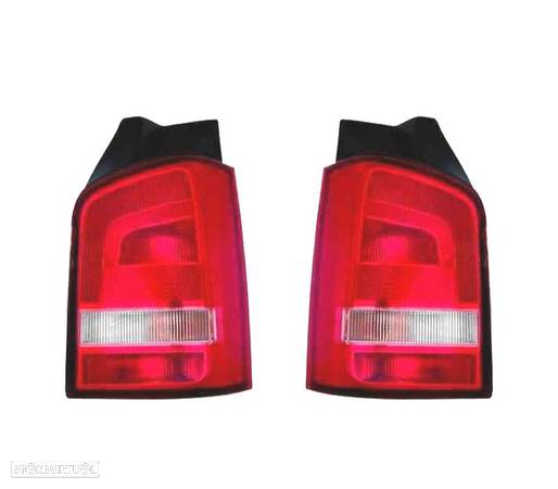 FAROLINS PARA VOLKSWAGEN VW TRANSPORTER T5 1P 10- BRANCO VERMELHO - 1