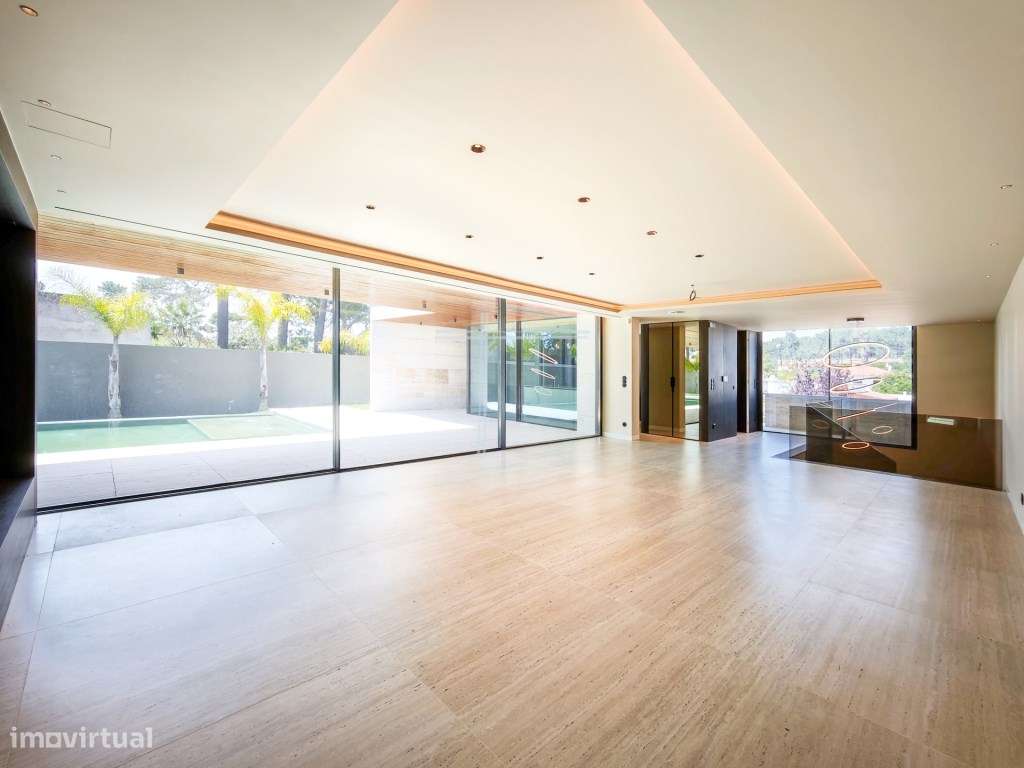 Moradia isolada T5, arquitetura contemporânea com piscina - Verdizela-8